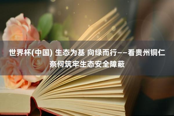 世界杯(中國) 生態(tài)為基 向綠而行——看貴州銅仁奈何筑牢生態(tài)安全障蔽